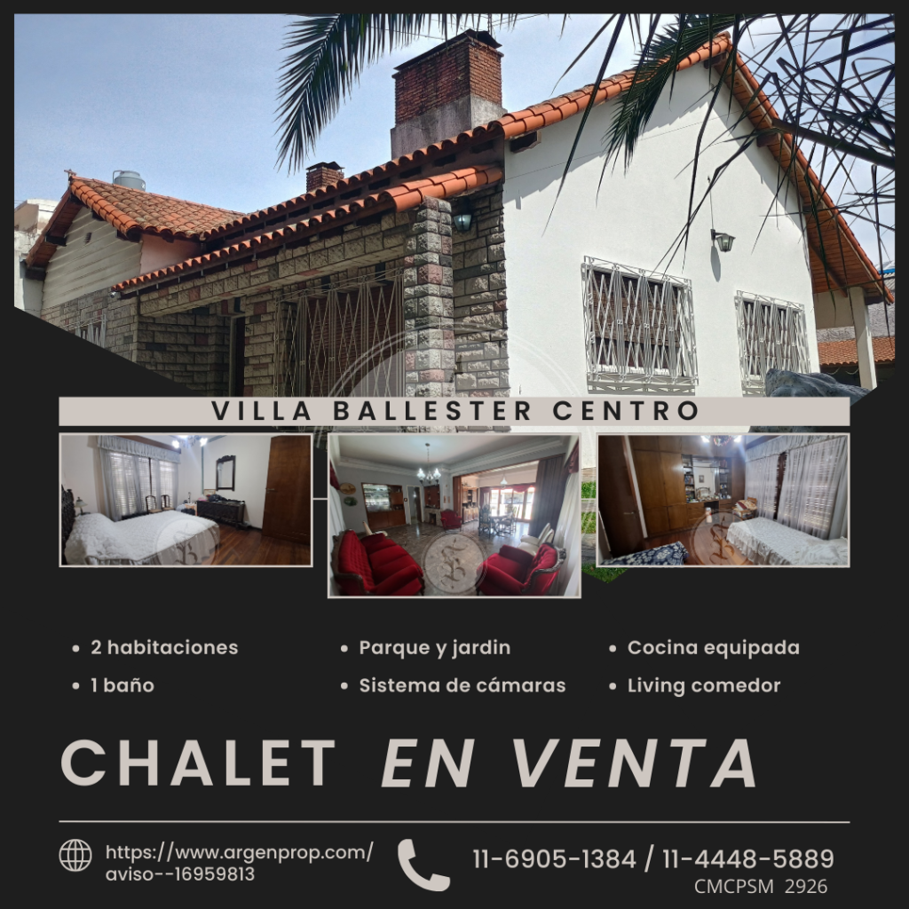 3 AMBIENTES 2 HABITACIONES